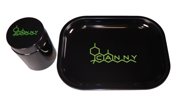 CANNY Glass Stash Jar – UV Storage Herb Jar and Lid Air-Tight Smell Proof Container Odor Resistant (Black)
